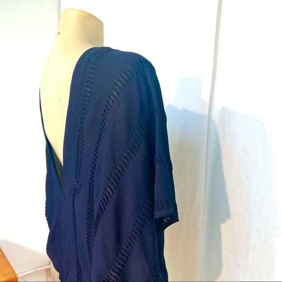 Vintage ROMAN KEFLAY Navy Blue Top - Picture 5 of 11